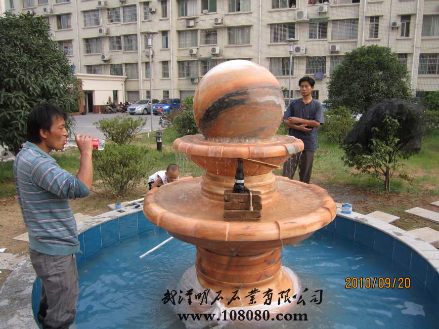 恩施大理石風(fēng)水球噴泉